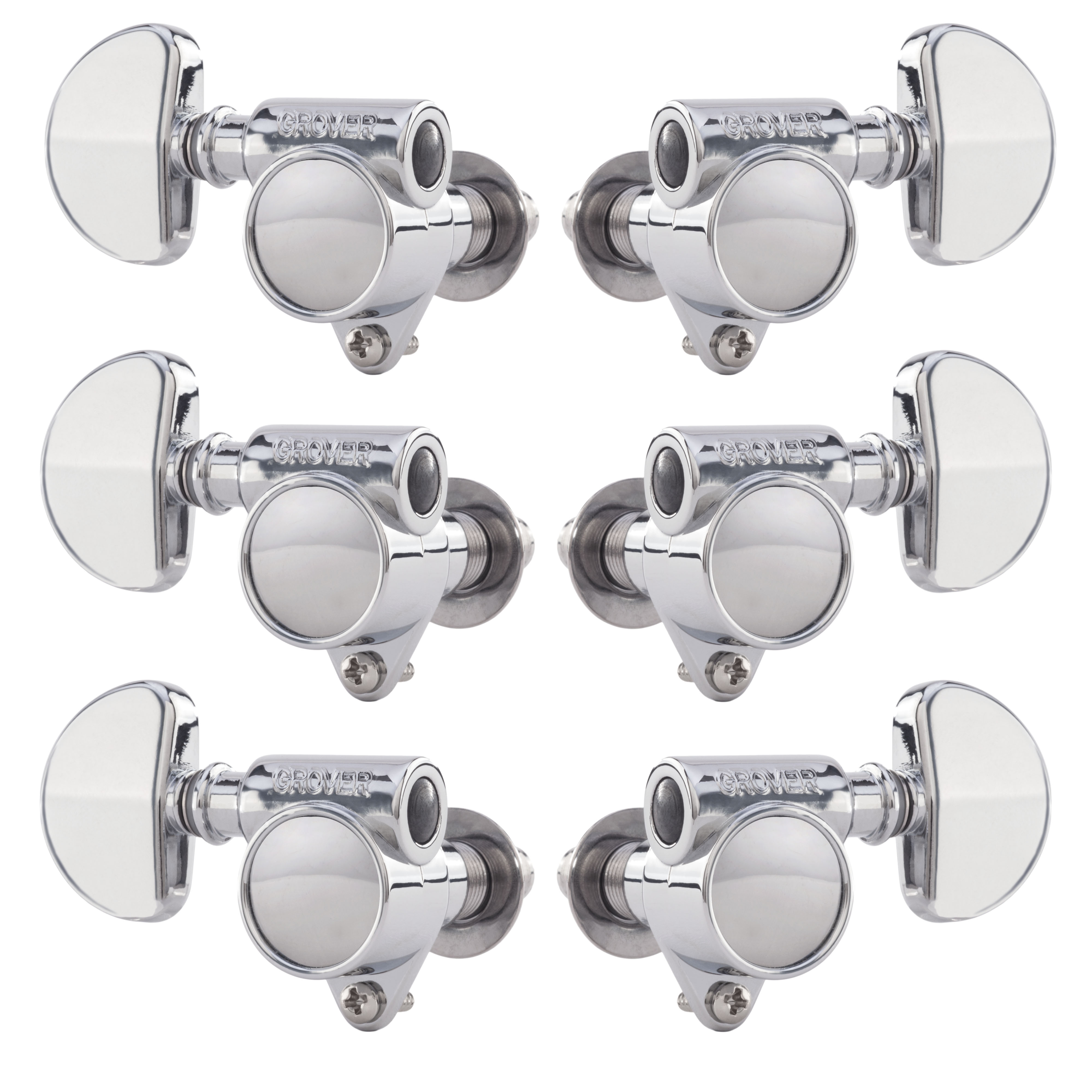 Grover "Milk Bottle" Rotomatique (série 102V ) 3+3 Tuners, Chrome