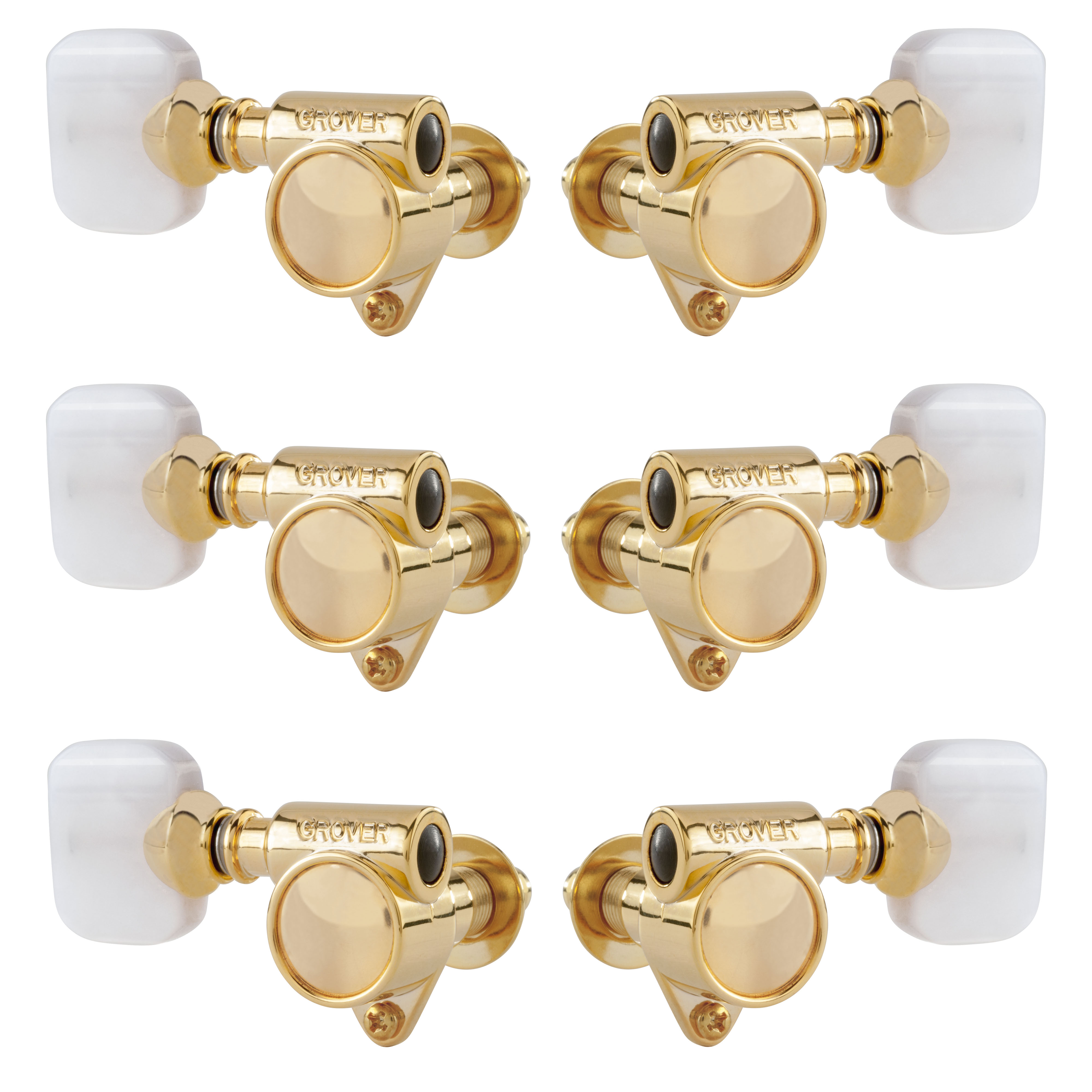 Grover « Bouteille de lait » Rotomatic (série 103 ) 3+3 Tuners avec boutons Pearloid