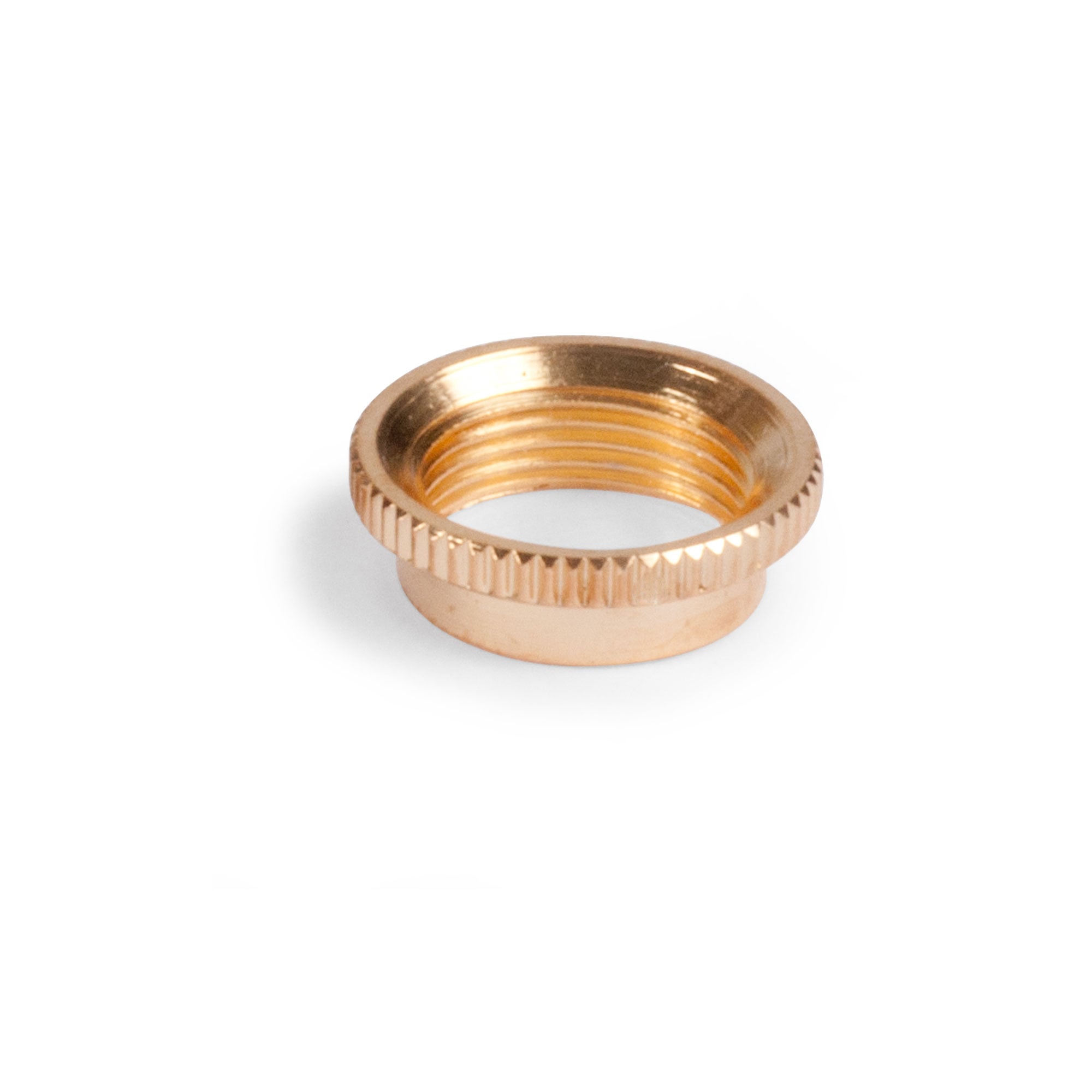 Knurled Toggle Switch Nut, Gold