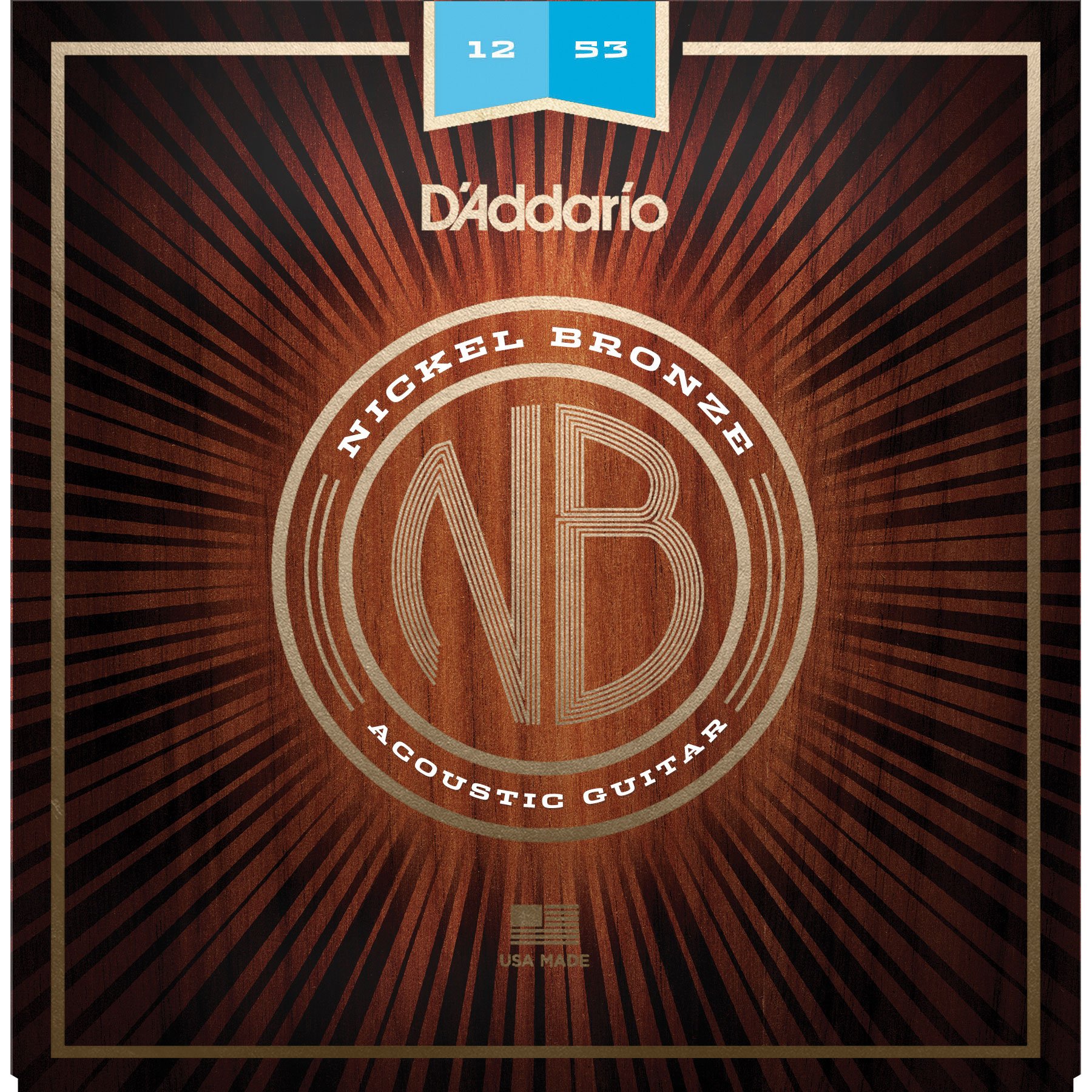 Chaînes de guitare acoustique bronze nickel D’Addario Chaînes de guitare acoustique bronze nickel D’Addario