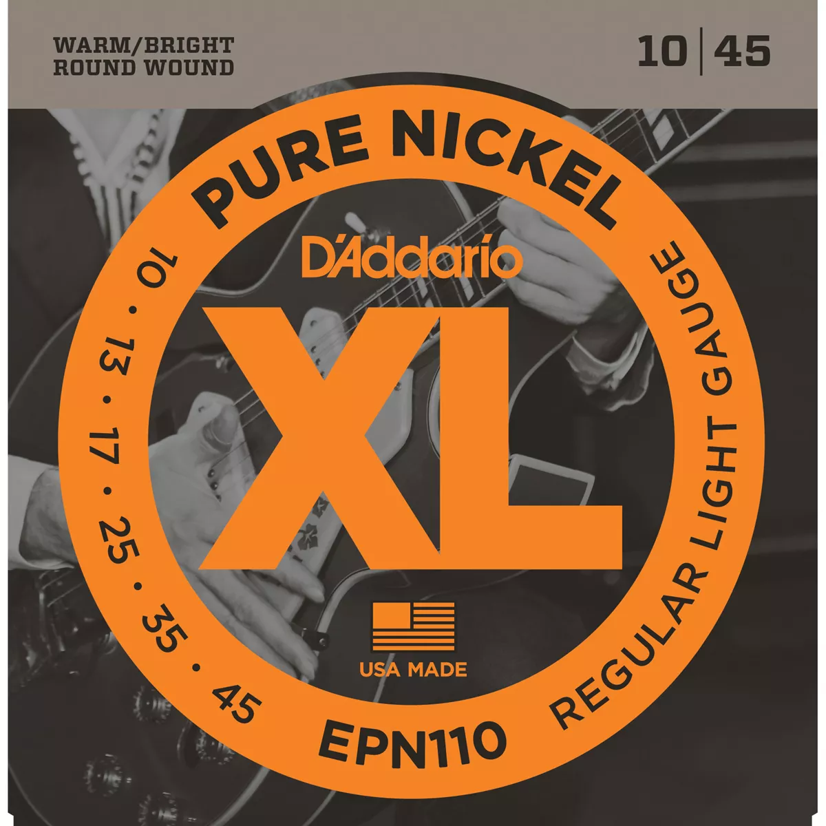 Chaînes de guitare électrique D’Addario XL en nickel pur Chaînes de guitare électrique D’Addario XL en nickel pur