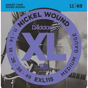 Cordes de guitare électrique D’Addario XL Nickel Wound, Medium/Blues-Jazz Rock (EXL115)