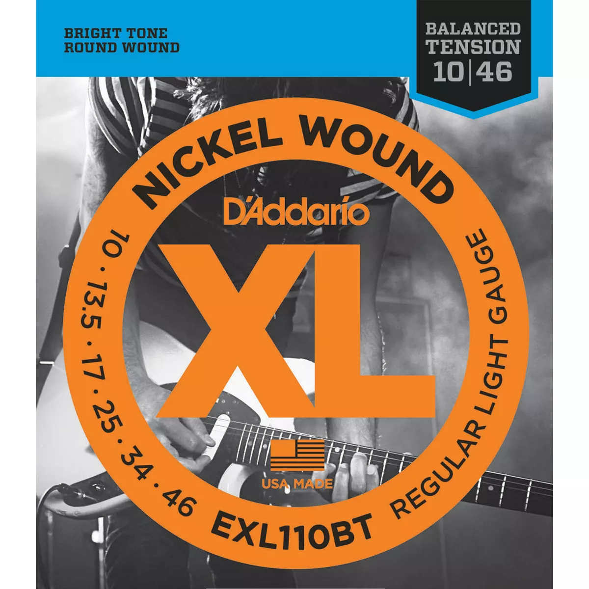 Chaînes de guitare électrique à tension équilibrée en nickel D’Addario XL Chaînes de guitare électrique à tension équilibrée en nickel D’Addario XL