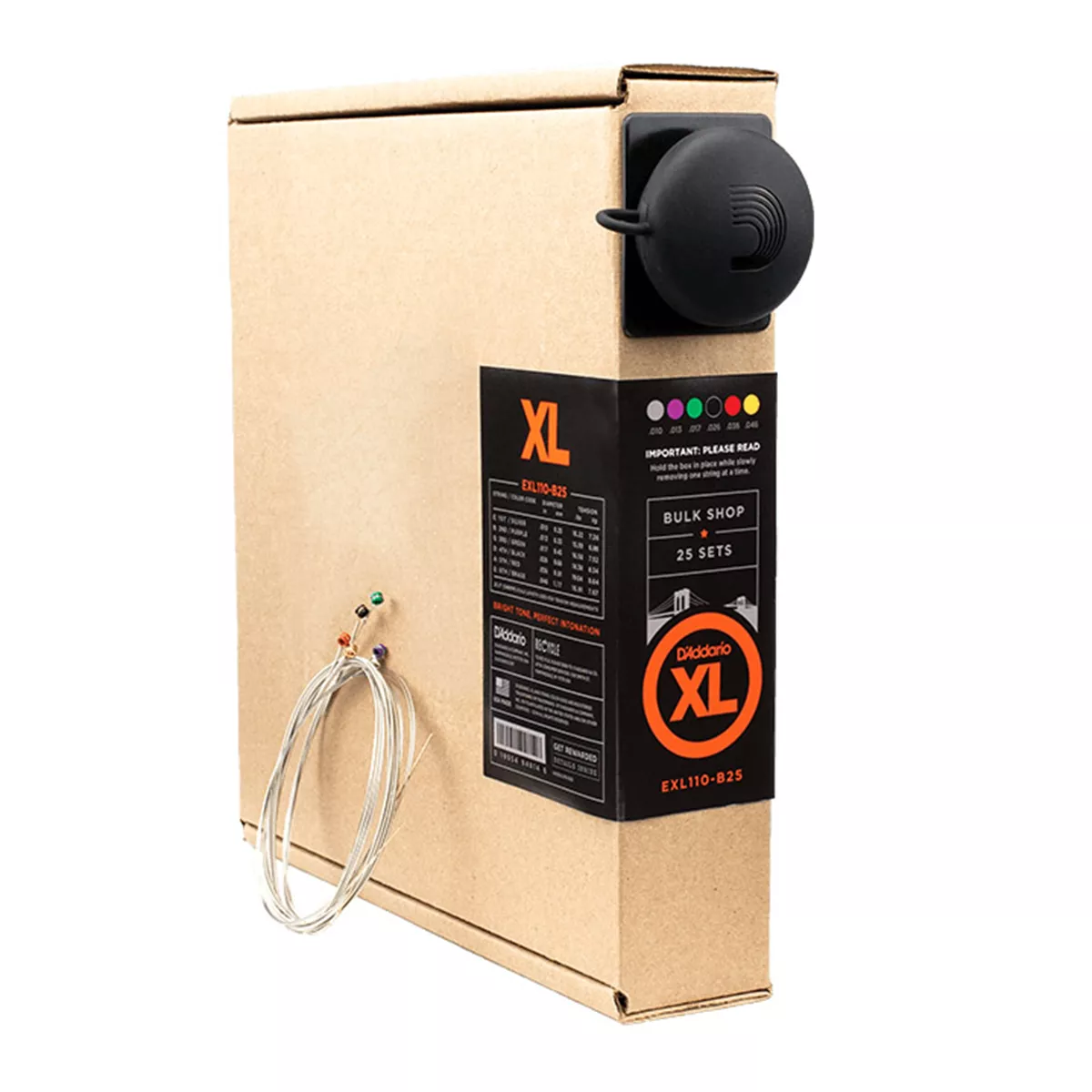 Chaînes de guitare électrique D’Addario XL Nickel Wound, lot de 25 Chaînes de guitare électrique D’Addario XL Nickel Wound, lot de 25