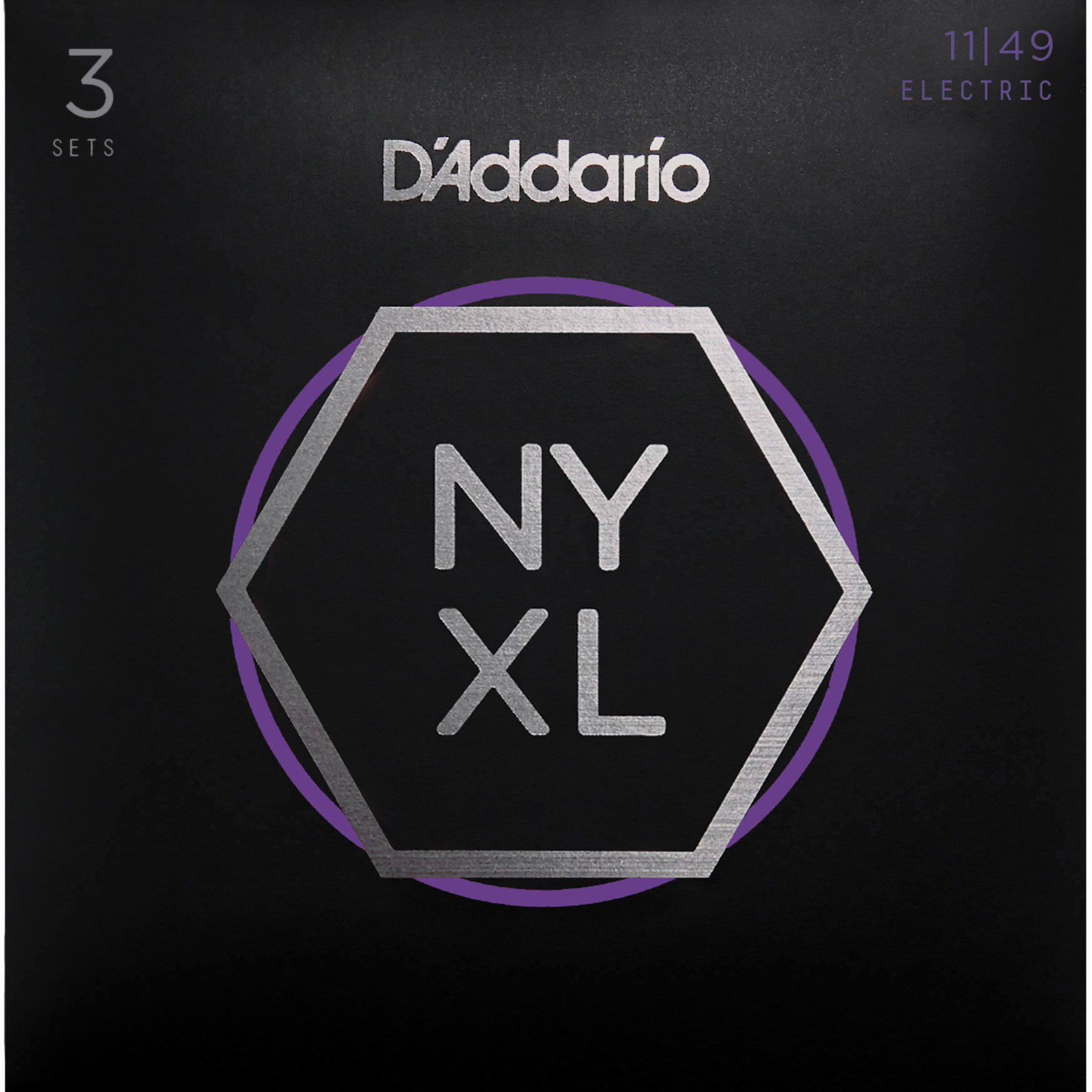 Chaînes de guitare électrique D’Addario NYXL Nickel Wound, lot de 3