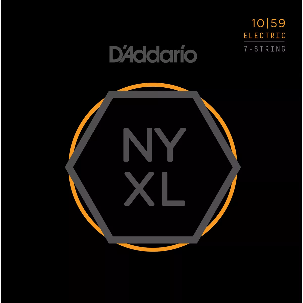 Chaînes de guitare électrique à 7 cordes en nickel D’Addario NYXL Chaînes de guitare électrique à 7 cordes en nickel D’Addario NYXL
