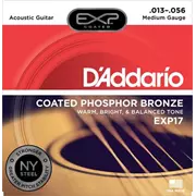 D’Addario EXP Cordes de guitare acoustique Phosphor Bronze, Medium (EXP17)