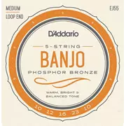 D’Addario Cordes Banjo Phosphor Bronze, Medium (EJ55)