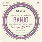 D’Addario Cordes Banjo plaquées nickel, Light Plus (EJ60+)