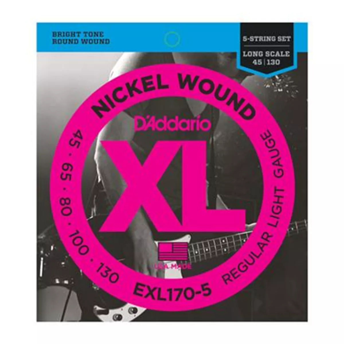 Chaînes de 5-String en nickel D’Addario Chaînes de 5-String en nickel D’Addario