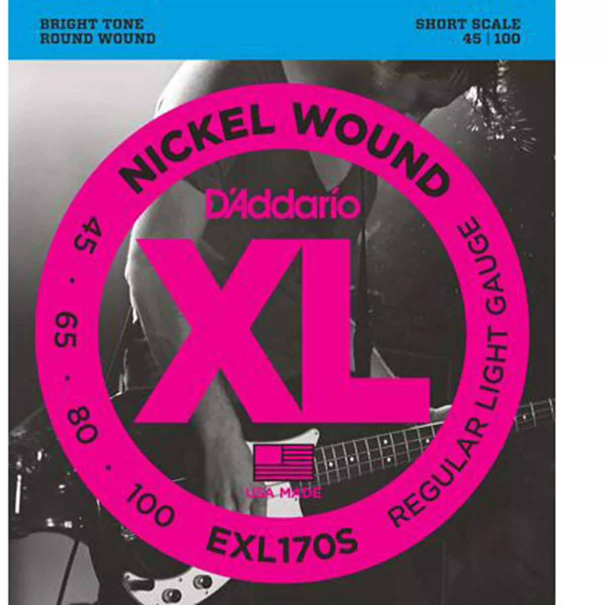 Chaînes de basses courtes D’Addario en nickel Chaînes de basses courtes D’Addario en nickel