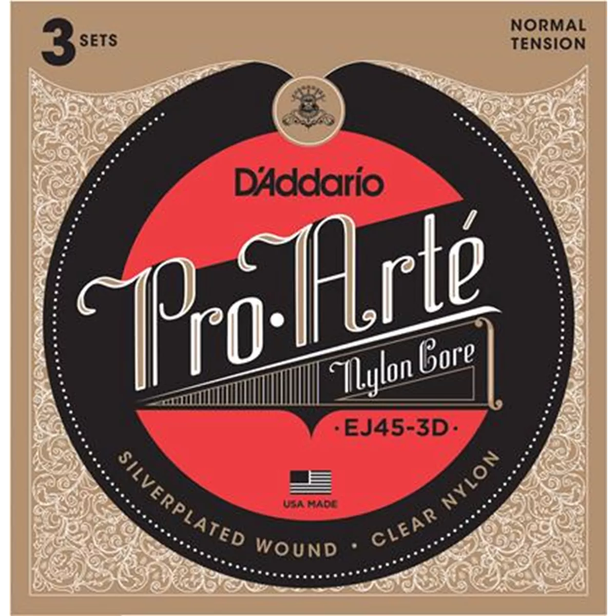 Lot de 3 cordes de guitare classiques D’Addario Pro Arte Lot de 3 cordes de guitare classiques D’Addario Pro Arte
