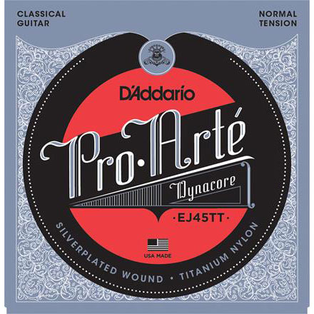 Chaînes de guitare classiques D’Addario Pro Arte Dynacore Titanium Treble Chaînes de guitare classiques D’Addario Pro Arte Dynacore Titanium Treble