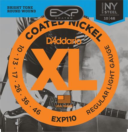 Chaînes de guitare électrique en nickel D’Addario EXP XL Chaînes de guitare électrique en nickel D’Addario EXP XL