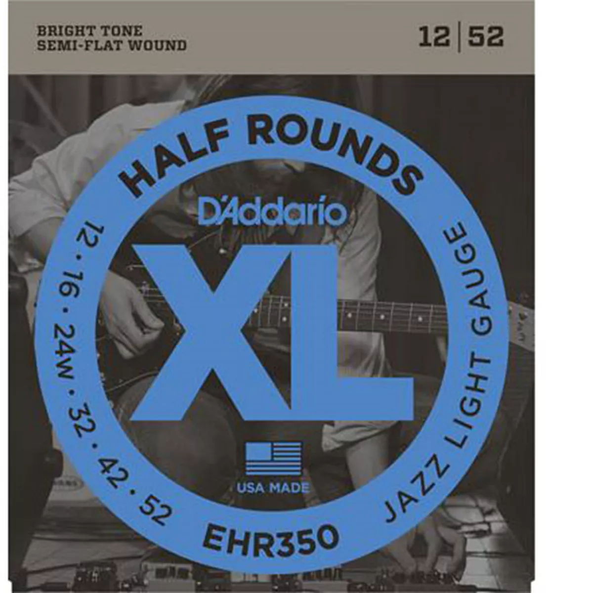 Chaînes de guitare électrique demi-rond D'Addario XL Chaînes de guitare électrique demi-rond D'Addario XL