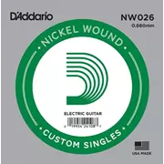 D’Addario Cordes de guitare électrique simple, 0,026