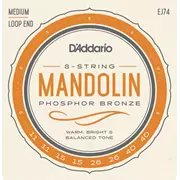 D’Addario Cordes de mandoline Phosphor Bronze, Medium (EJ74)