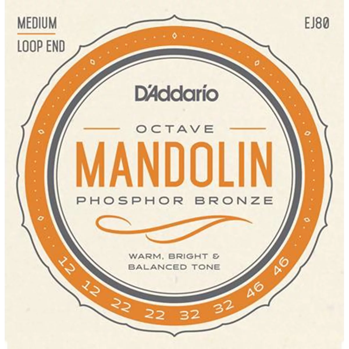 Chaînes de mandoline d’octave Phosphor Bronze D’Addario Chaînes de mandoline d’octave Phosphor Bronze D’Addario