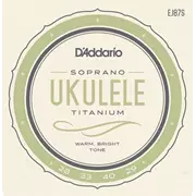 D'Addario Cordes ukulélé en titane, Soprano (EJ87S)