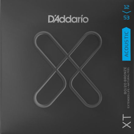 D’Addario XT 80/20 Cordes acoustiques de plaie bronze, lumière ordinaire (XTABR1253)