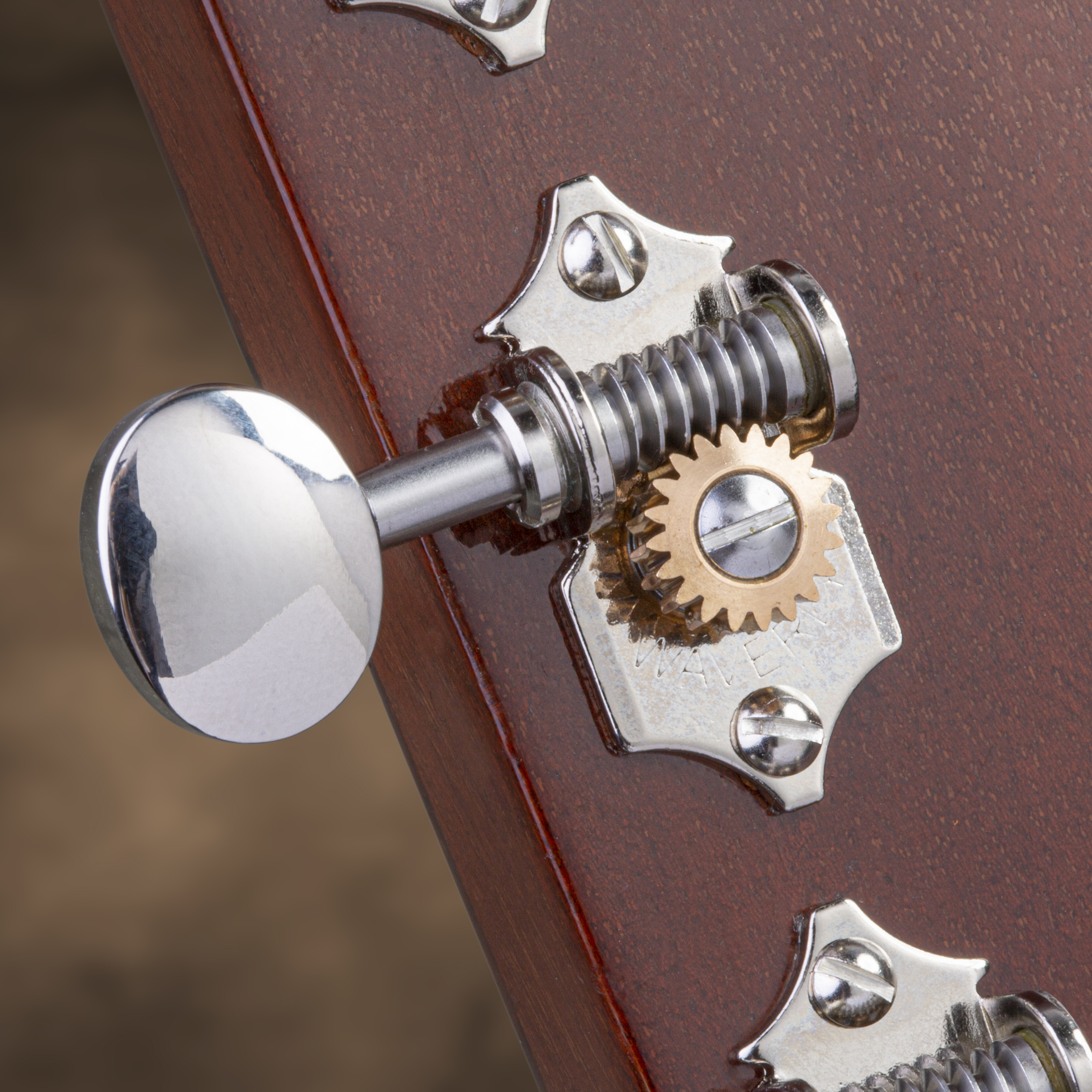 Mécaniques Waverly à rapport élevé à tête ovale vintage pour guitares à tête pleine