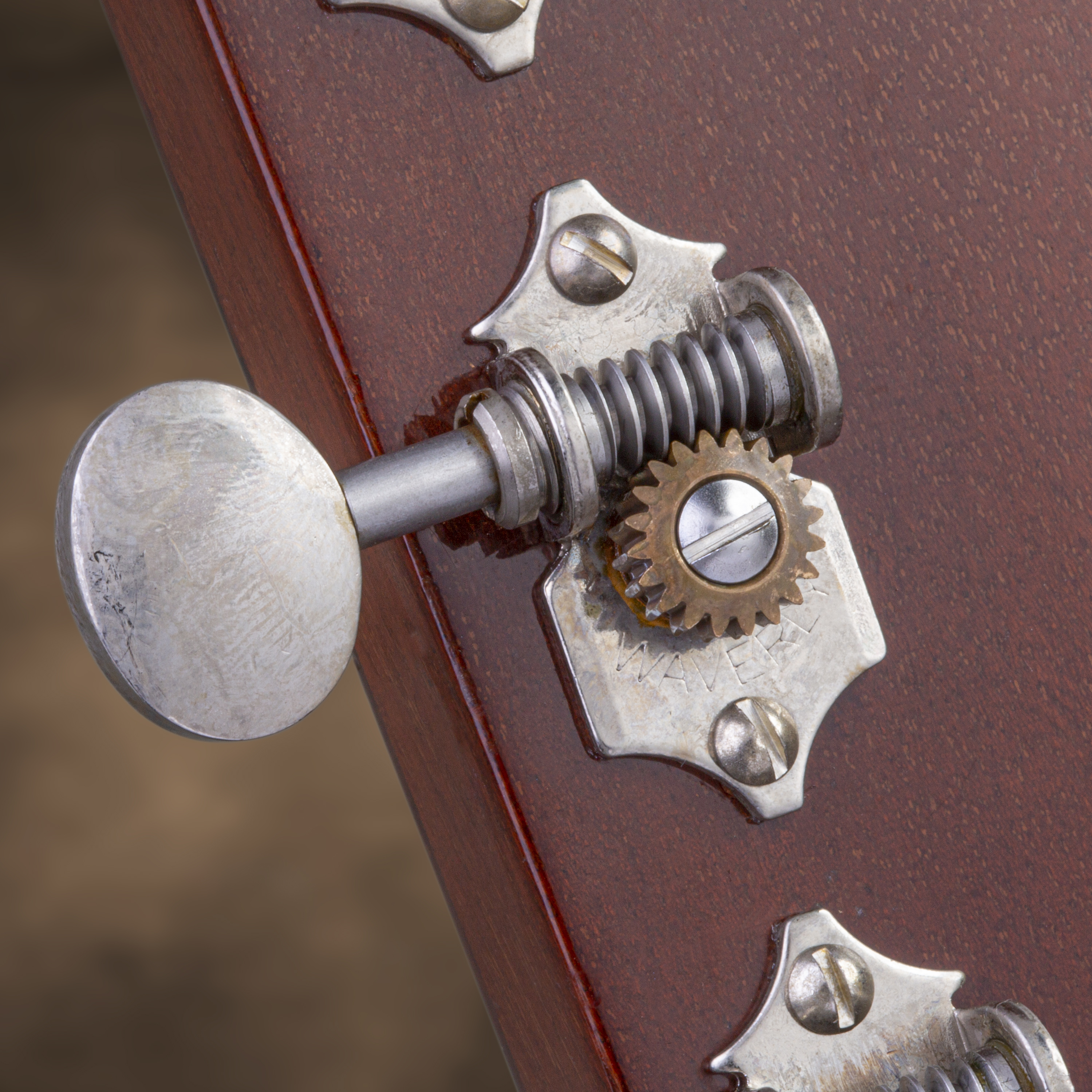 Mécaniques Waverly à rapport élevé à tête ovale vintage pour guitares à tête pleine