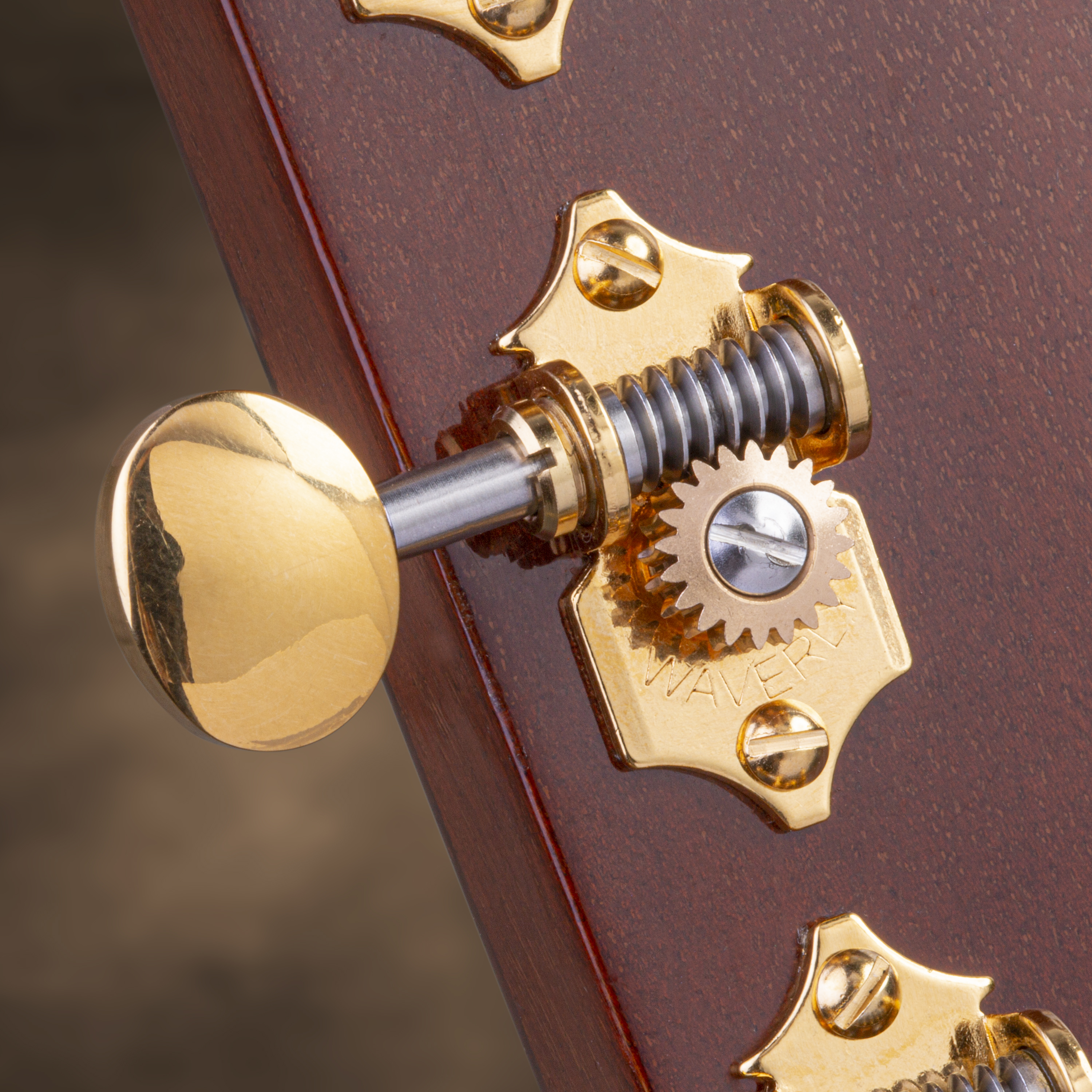 Mécaniques Waverly à rapport élevé à tête ovale vintage pour guitares à tête pleine