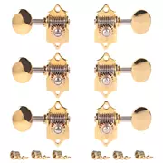 Tuniques à guitare Waverly à rapport élevé avec boutons ovales vintage pour têtes de cheville pleines, dorées, 3L/3R