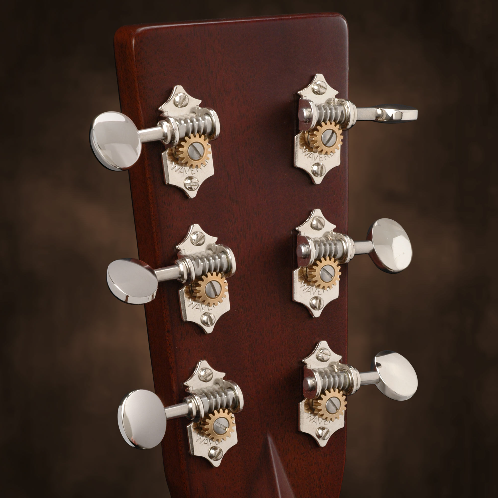 Mécaniques Waverly à tête ovale vintage pour guitares à tête pleine