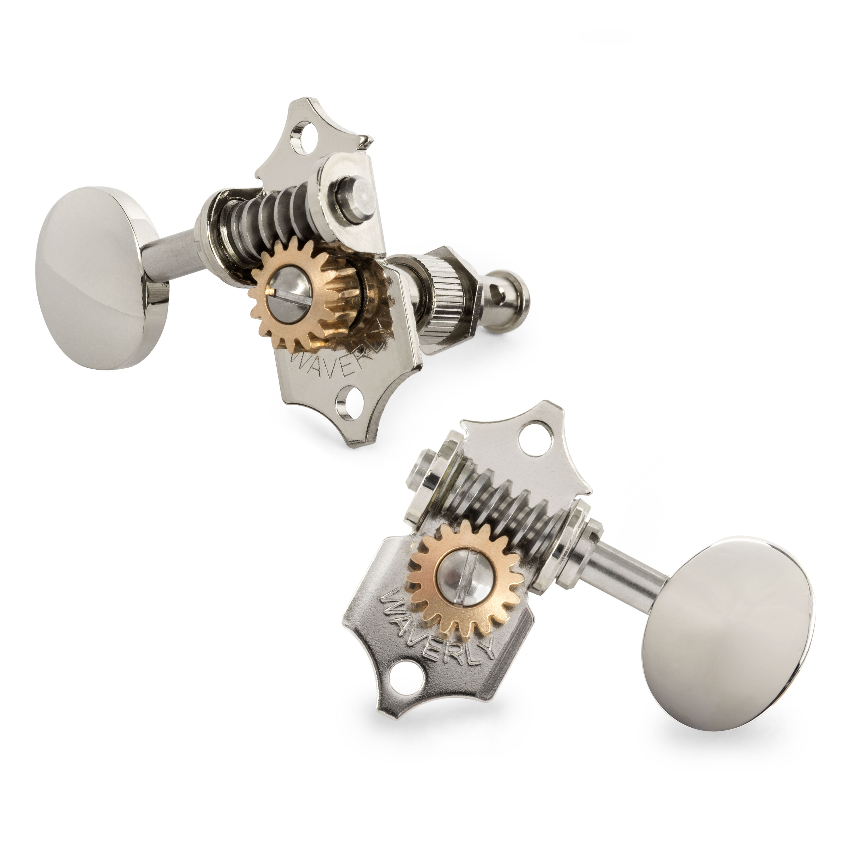 Mécaniques Waverly à tête ovale vintage pour guitares à tête pleine