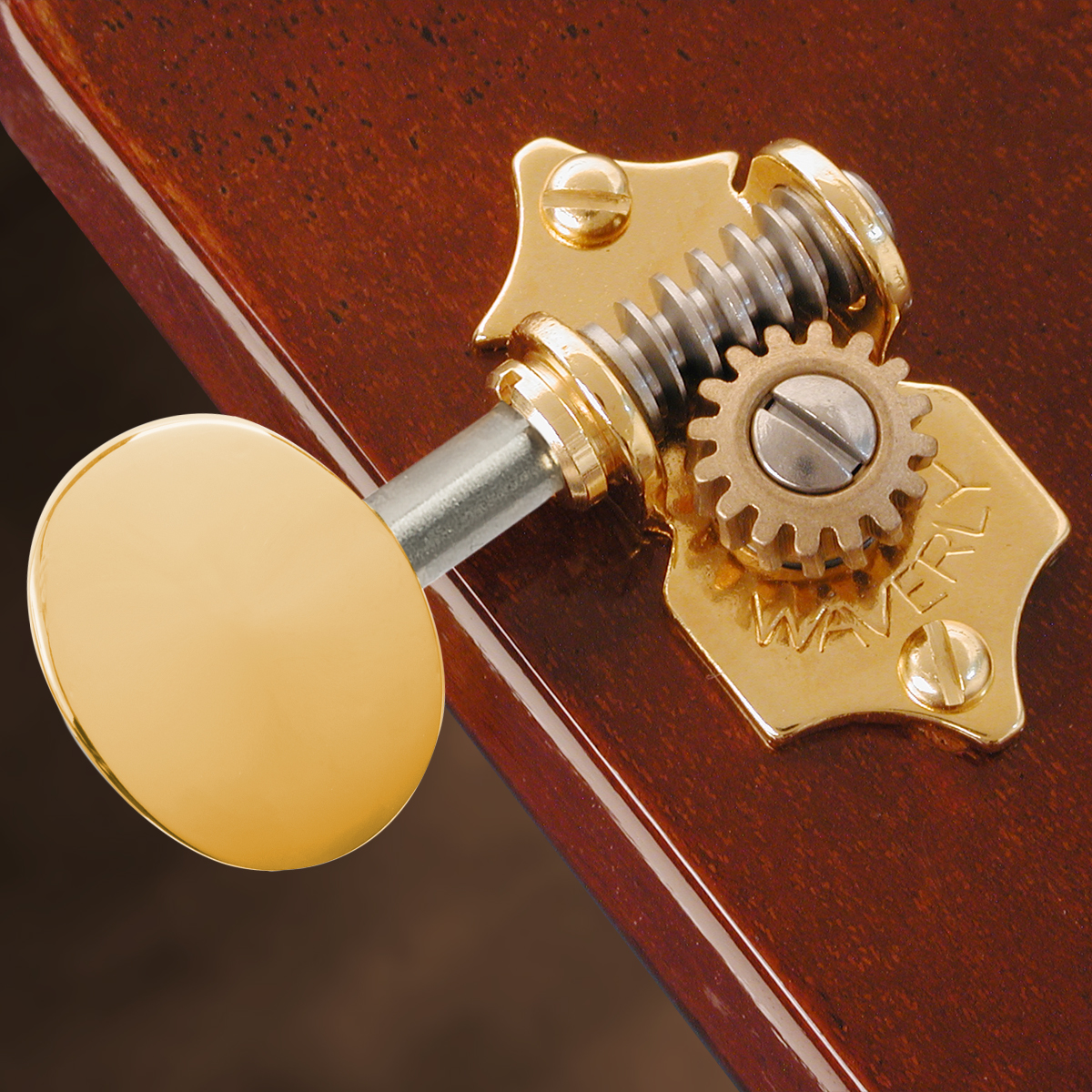 Mécaniques Waverly à tête ovale vintage pour guitares à tête pleine