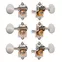 Tuners de guitare Waverly avec boutons ovales vintage pour têtes à fente, nickel, 3L/3R Tuners de guitare Waverly avec boutons ovales vintage pour têtes à fente, nickel, 3L/3R