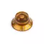 Bouton Bell Top Hat, or, pour axe rotatif de potentiomètre grossier (Alpha) Bouton Bell Top Hat, or, pour axe rotatif de potentiomètre grossier (Alpha)