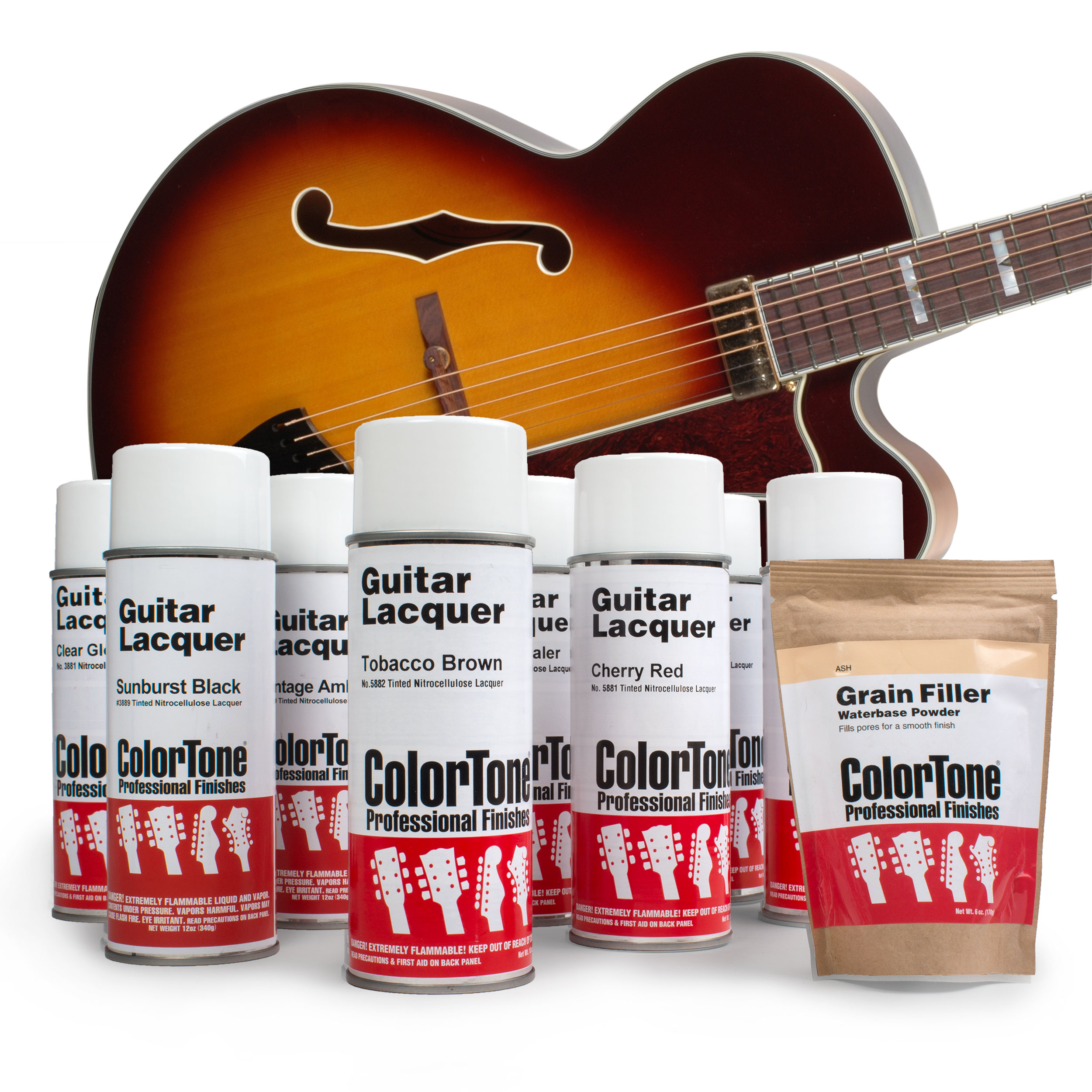 Kit de finition ColorTone en aérosol pour finition Tobacco Sunburst tricolore