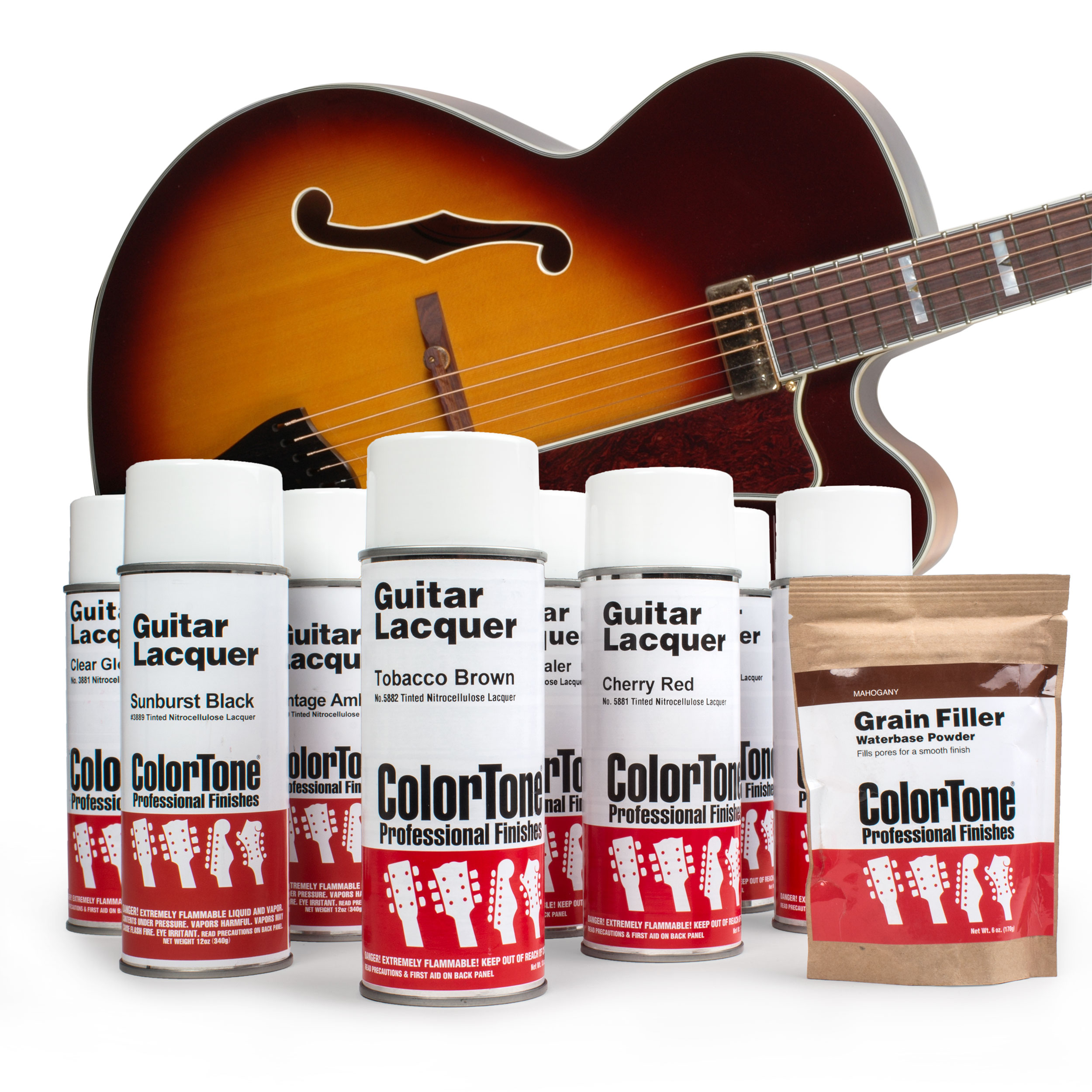 Kit de finition ColorTone en aérosol pour finition Tobacco Sunburst tricolore