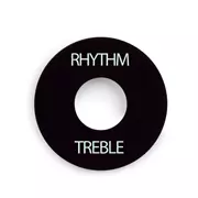 Rondelle Toggle Gibson Accessories, noire avec impression blanche