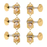 Tuners de guitare à rapport élevé Waverly avec boutons en grains de beurre pour têtes de cheville pleines, titane, 3L/3R