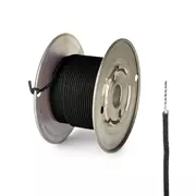 Fil de poussée Vintage Stranded Core - 50 pieds, noir