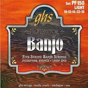Cordes Corde Banjo à cinq cordes GHS Professional, Clair, Phosphor Bronze
