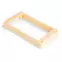 Cadres pour micro en plastique pour Humbuckers, hauts, crème Cadres pour micro en plastique pour Humbuckers, hauts, crème