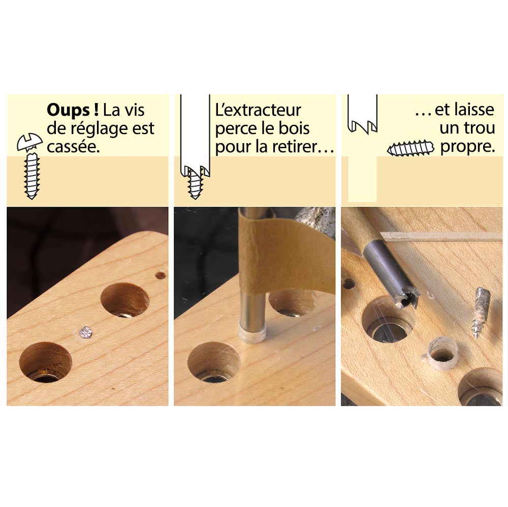 Kit de sauvetage pour vis de guitare