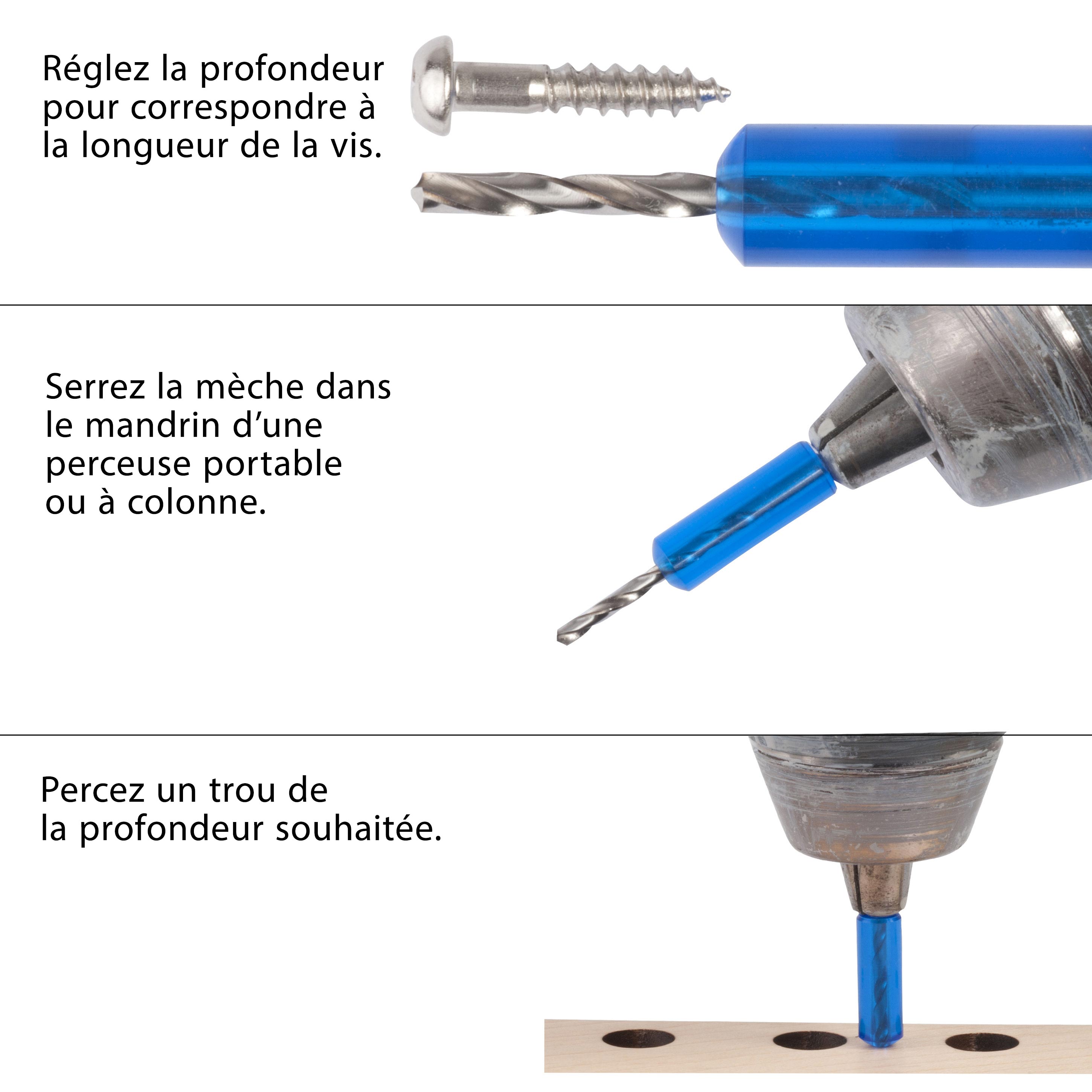 Mèches à butée de profondeur