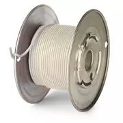 Fil de poussée Vintage Solid Core - 50 pieds, Blanc, 20 Gauge