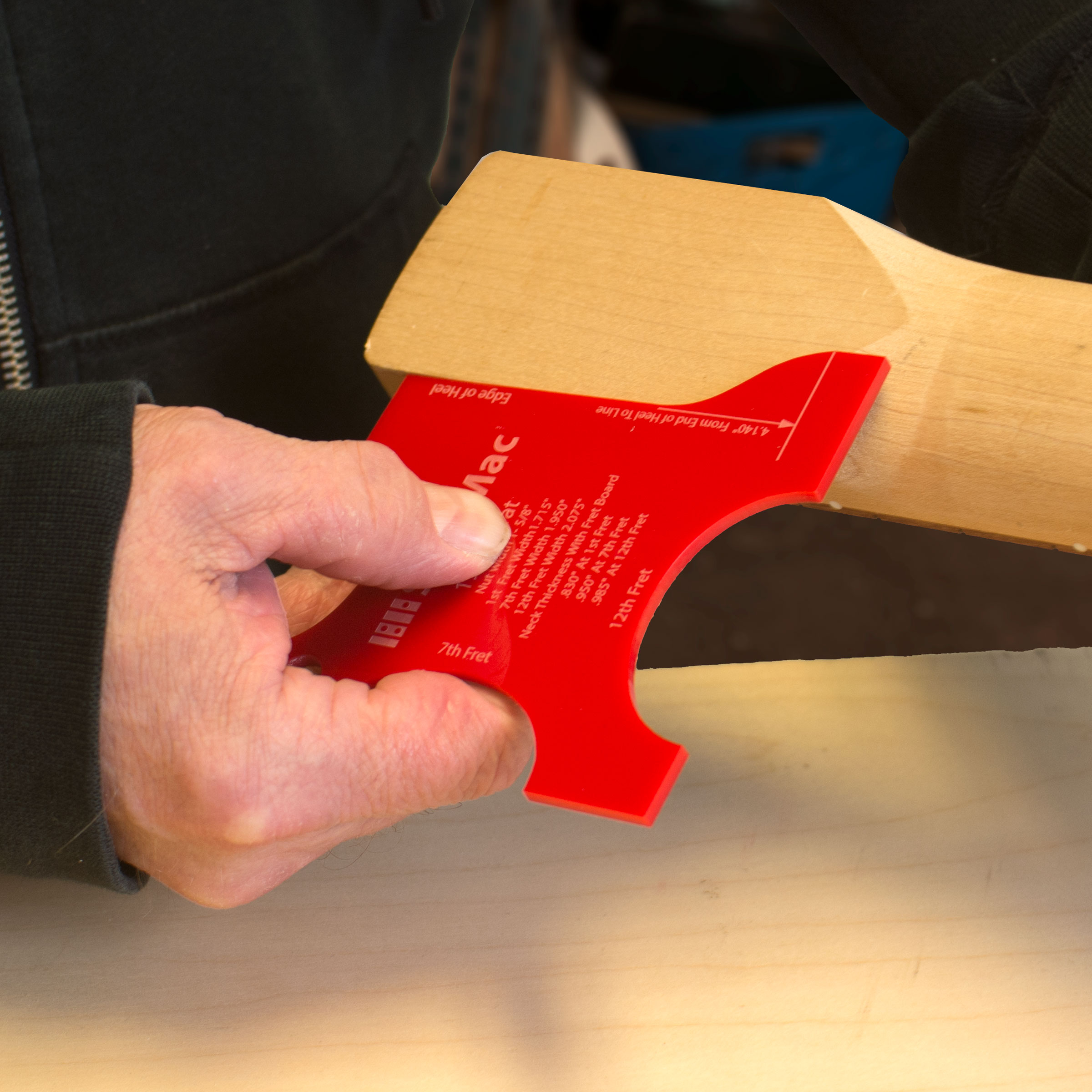 Gabarits de mise en forme du cou pour guitare électrique Gabarits de mise en forme du cou pour guitare électrique