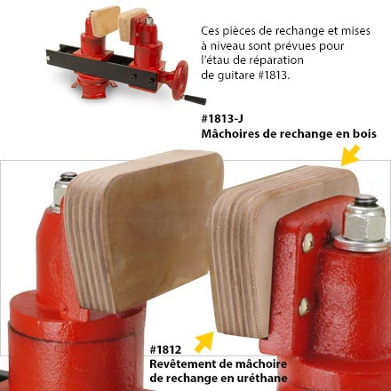 Pièces de rechange de l’étau de réparation de la guitare