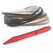 Bâtonnet de dressage à frites avec ceintures Micro-Mesh, bâtonnet de dressage à frettes avec 14 ceintures (2 de chaque grain)