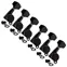 Tuners 6-In-Line à bouton de style Gotoh Schaller, noir Tuners 6-In-Line à bouton de style Gotoh Schaller, noir