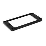 Des cadres pour micro-bodies plats Humbucker en métal, noirs, bas fuselés