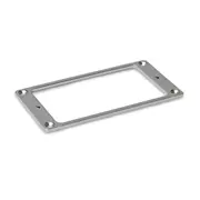 Humbucker cadres pour micro-bodies plats en métal, chrome, non effilés