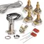 Kit de câblage Premium pour Gibson® ; Les Paul® ; Guitar, potentiomètres CTS à arbre long et Switchcraft chrome sélecteur Kit de câblage Premium pour Gibson® ; Les Paul® ; Guitar, potentiomètres CTS à arbre long et Switchcraft chrome sélecteur